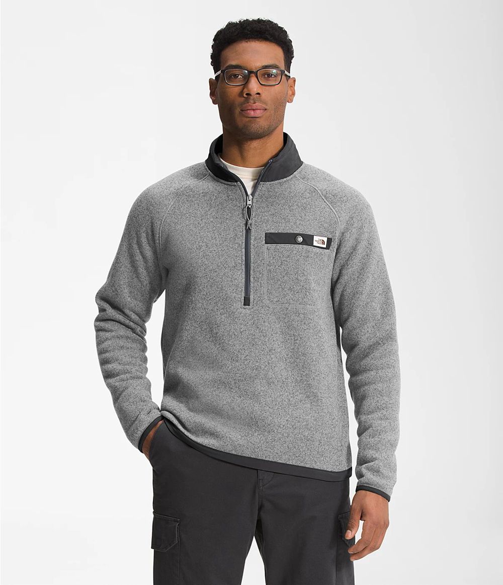 The North Face Gordon Lyons ¼ Zip Sweatshirt Herren - Grau CH-332QNDV